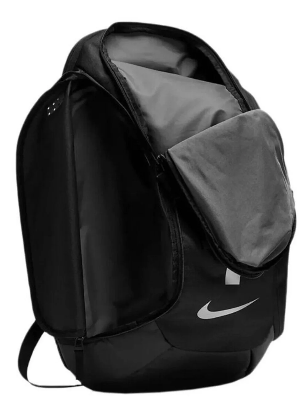 NWT NIKE HOOPS ELITE PRO BLACK METALLIC SILVER BASKETBALL BACKPACK BA5554-001 OS